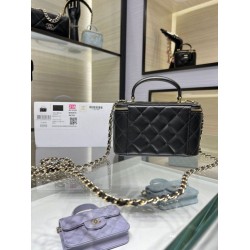 Replica Chanel 24K Vanity Chain Bag AP2199 Black
