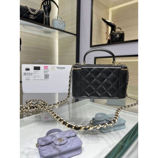 Replica Chanel 24K Vanity Chain Bag AP2199 Black