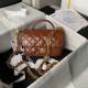 Fake Chanel Mini Flap Bag With Top Handle AS4992 Orange Replica