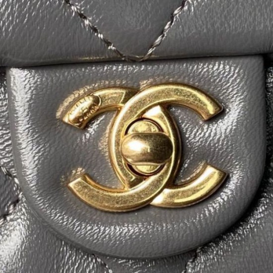 Replica Chanel Mini Flap Bag With Top Handle AS4992 Gray