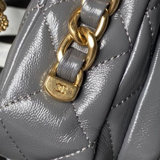 Replica Chanel Mini Flap Bag With Top Handle AS4992 Gray