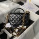 Replica Chanel Mini Flap Bag With Top Handle AS4992 Black
