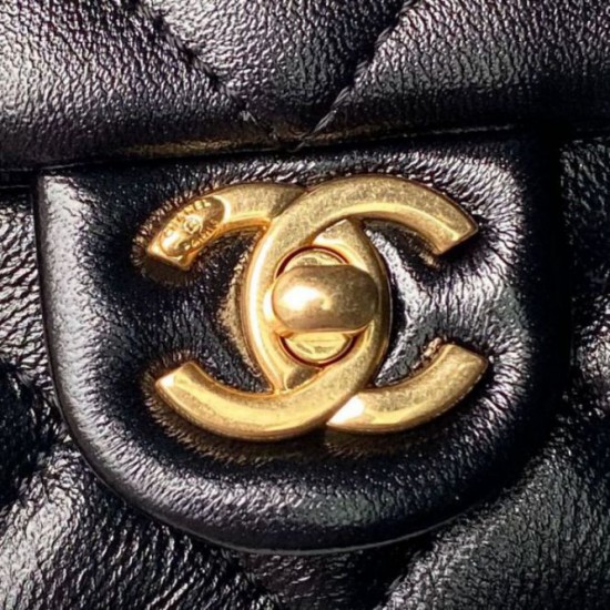 Replica Chanel Mini Flap Bag With Top Handle AS4992 Black