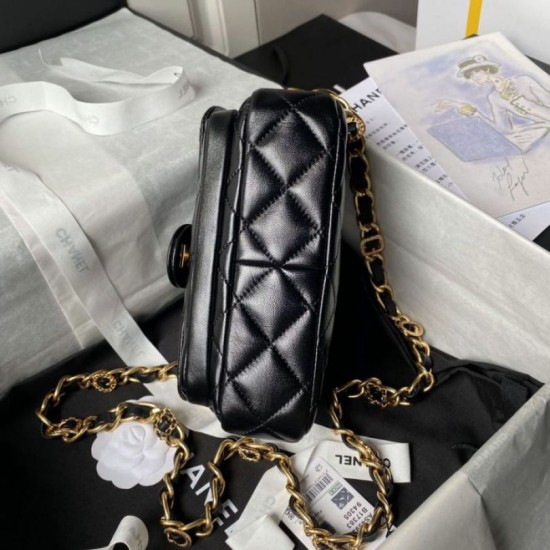 Replica Chanel Mini Flap Bag With Top Handle AS4992 Black