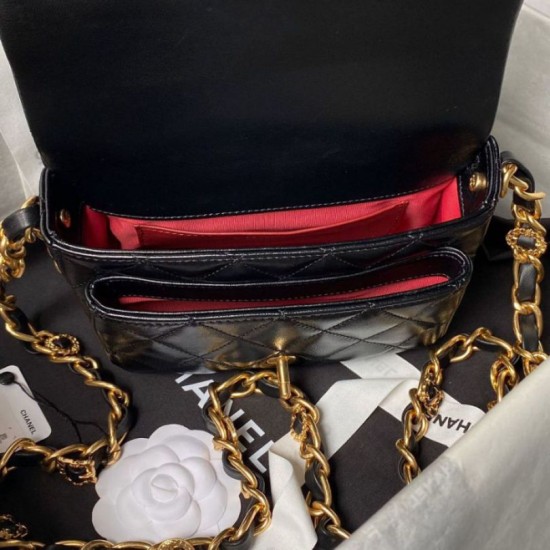 Replica Chanel Mini Flap Bag With Top Handle AS4992 Black