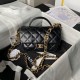 Replica Chanel Mini Flap Bag With Top Handle AS4992 Black