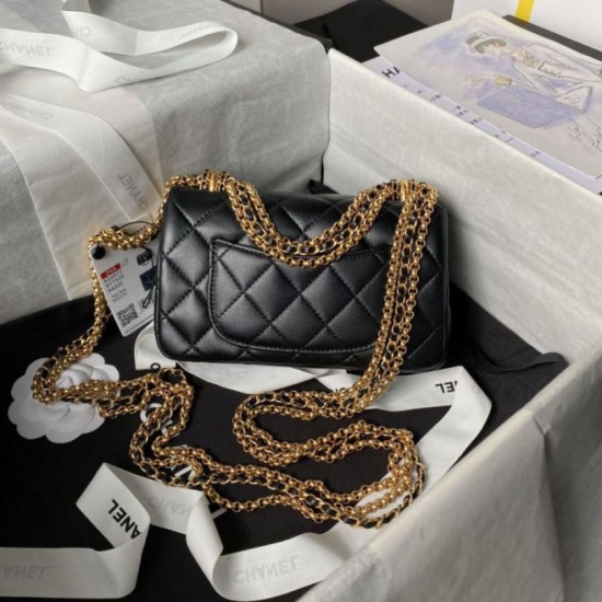 Fake Chanel Mini Flap Bag AS4972 Black Replica