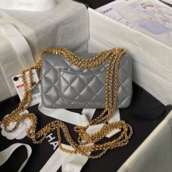 Replica Chanel Mini Flap Bag AS4972 Gray