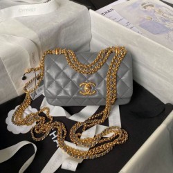 Replica Chanel Mini Flap Bag AS4972 Gray