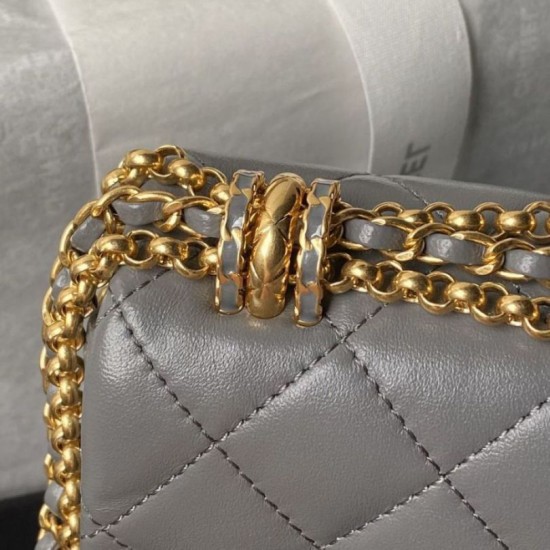 Replica Chanel Mini Flap Bag AS4972 Gray