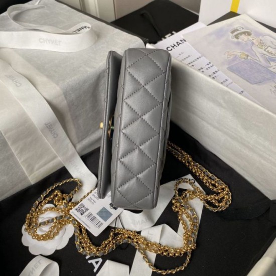 Replica Chanel Mini Flap Bag AS4972 Gray