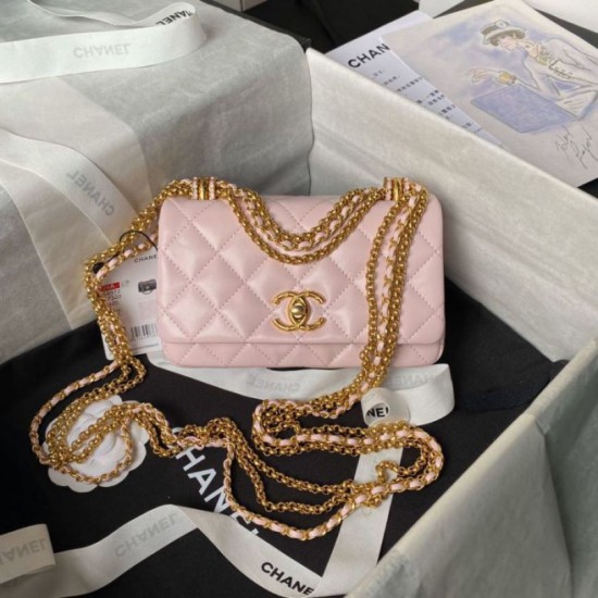 Replica Chanel Mini Flap Bag AS4972 Pink