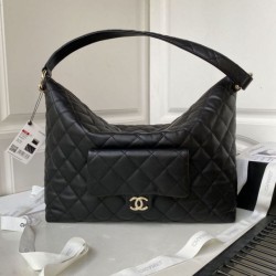 Replica Chanel Maxi Hobo Bag AS4339 Black