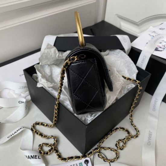 Fake Chanel Mini Top Handle Bag AP3485 Black Replica