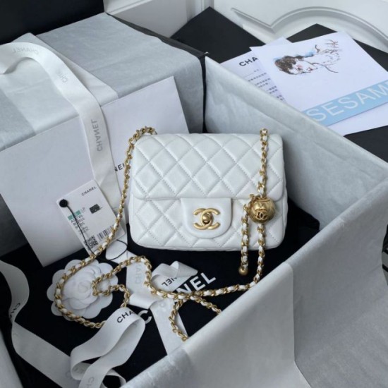 Replica Chanel Mini Shoulder Bag AS1786 White