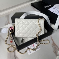 Fake Chanel Wallet On Chain AP3938 White Replica