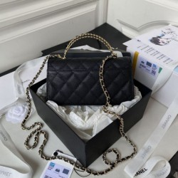 Replica Chanel Mini Top Handle Bag AP3238 Black
