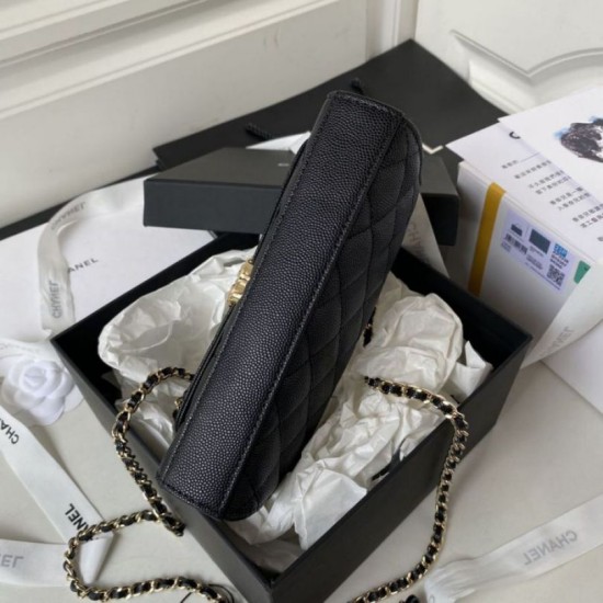 Replica Chanel Mini Top Handle Bag AP3238 Black