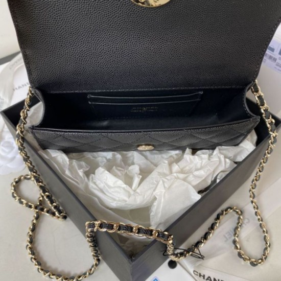 Replica Chanel Mini Top Handle Bag AP3238 Black