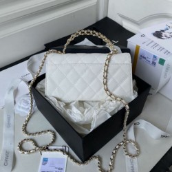 Replica Chanel Mini Top Handle Bag AP3238 White