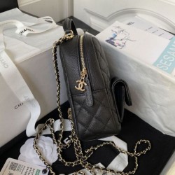 Replica Chanel Mini Backpack AP3753 Black