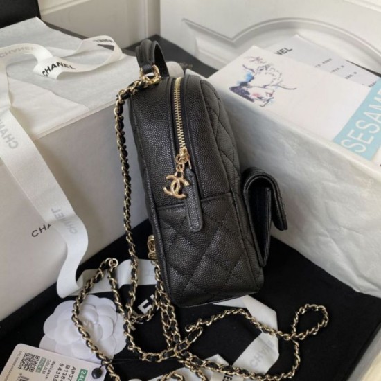Replica Chanel Mini Backpack AP3753 Black