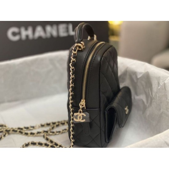 Replica Chanel Mini Backpack AP3753 Black