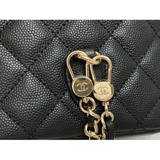 Replica Chanel Mini Backpack AP3753 Black