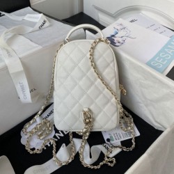 Fake Chanel Mini Backpack AP3753 White Replica