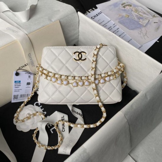 Replica Chanel Shoulder bag AS3787 White