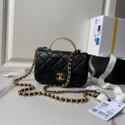 Fake Chanel Mini flap bag with top handle AS4847 Replica