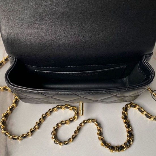 Fake Chanel Mini flap bag with top handle AS4847 Replica