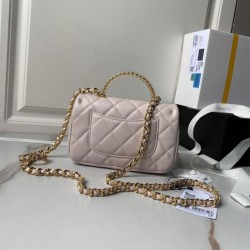 Fake Chanel Mini flap bag with top handle AS4847 Replica