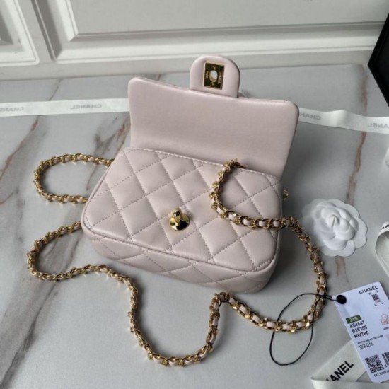 Fake Chanel Mini flap bag with top handle AS4847 Replica