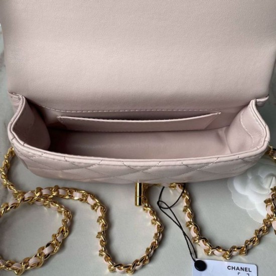 Fake Chanel Mini flap bag with top handle AS4847 Replica