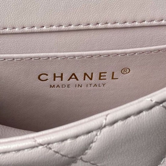 Fake Chanel Mini flap bag with top handle AS4847 Replica