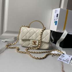 Replica Chanel Mini flap bag with top handle AS4847