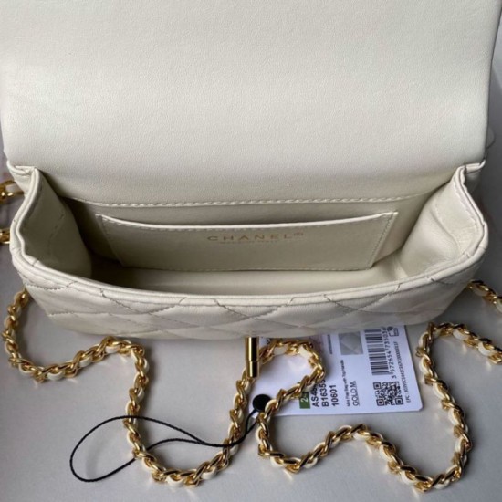 Replica Chanel Mini flap bag with top handle AS4847
