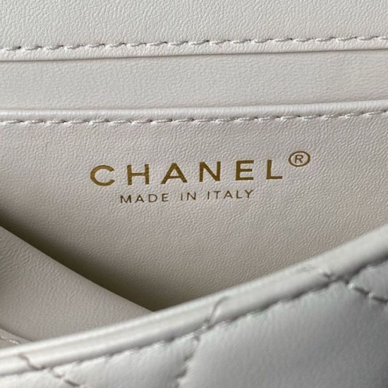 Replica Chanel Mini flap bag with top handle AS4847