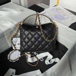 Replica Chanel Handle Hobo Handbag AP4066 Black