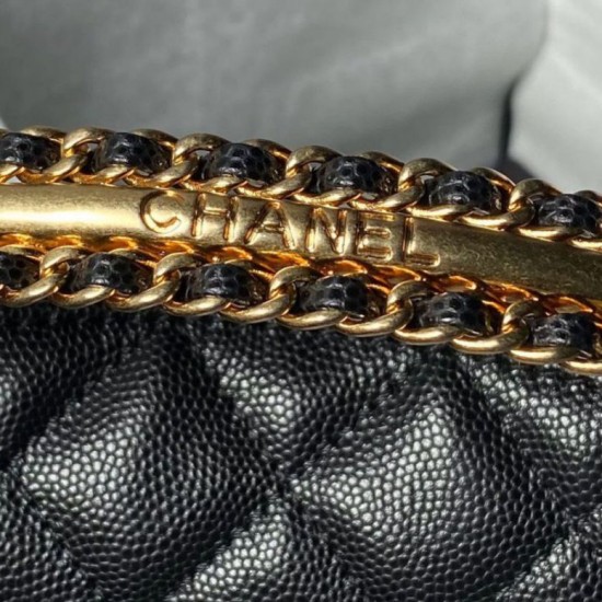 Replica Chanel Handle Hobo Handbag AP4066 Black