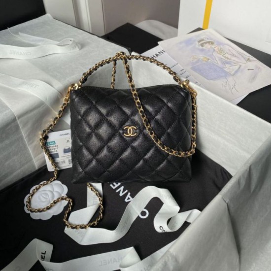 Replica Chanel Handle Hobo Handbag AP4066 Black