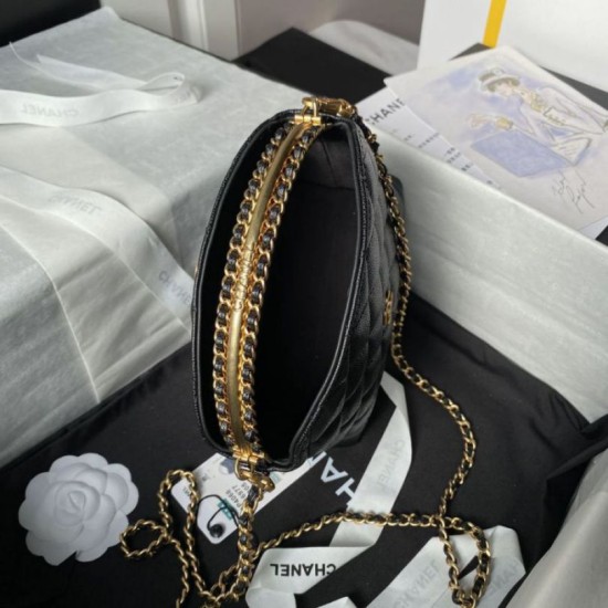 Replica Chanel Handle Hobo Handbag AP4066 Black