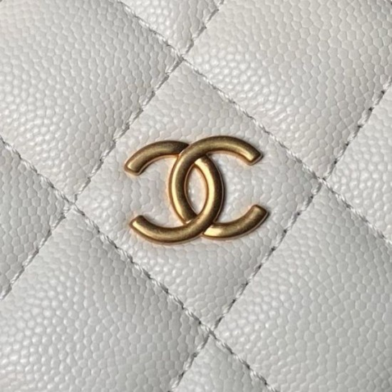Replica Chanel Handle Hobo Handbag AP4066 White