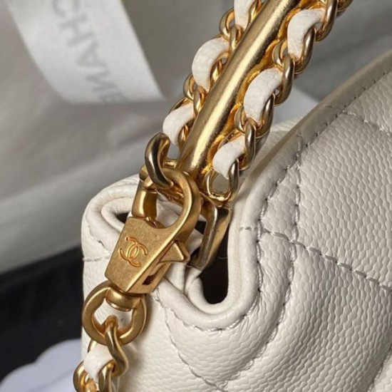 Replica Chanel Handle Hobo Handbag AP4066 White