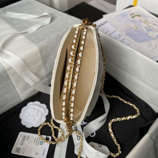 Replica Chanel Handle Hobo Handbag AP4066 White