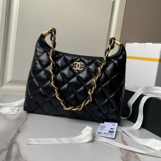 Fake Chanel High-end Hobo Bag AS4923/AS4922 Black Replica