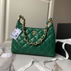 Fake Chanel High-end Hobo Bag AS4923/AS4922 Green Replica