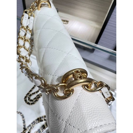 Replica Chanel Chain Shoulder Bag AP3019 White