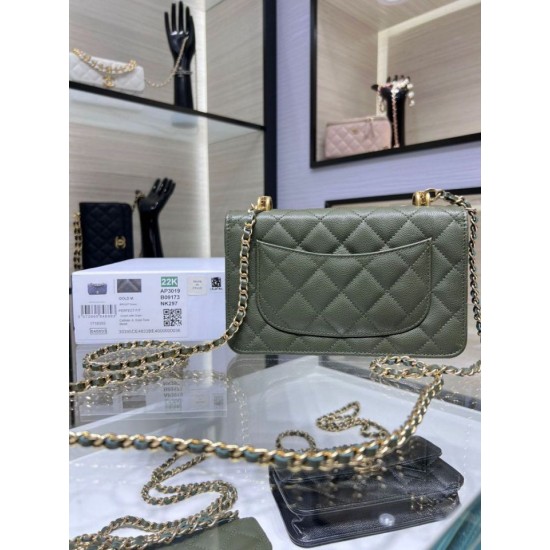 Replica Chanel Chain Shoulder Bag AP3019 Green